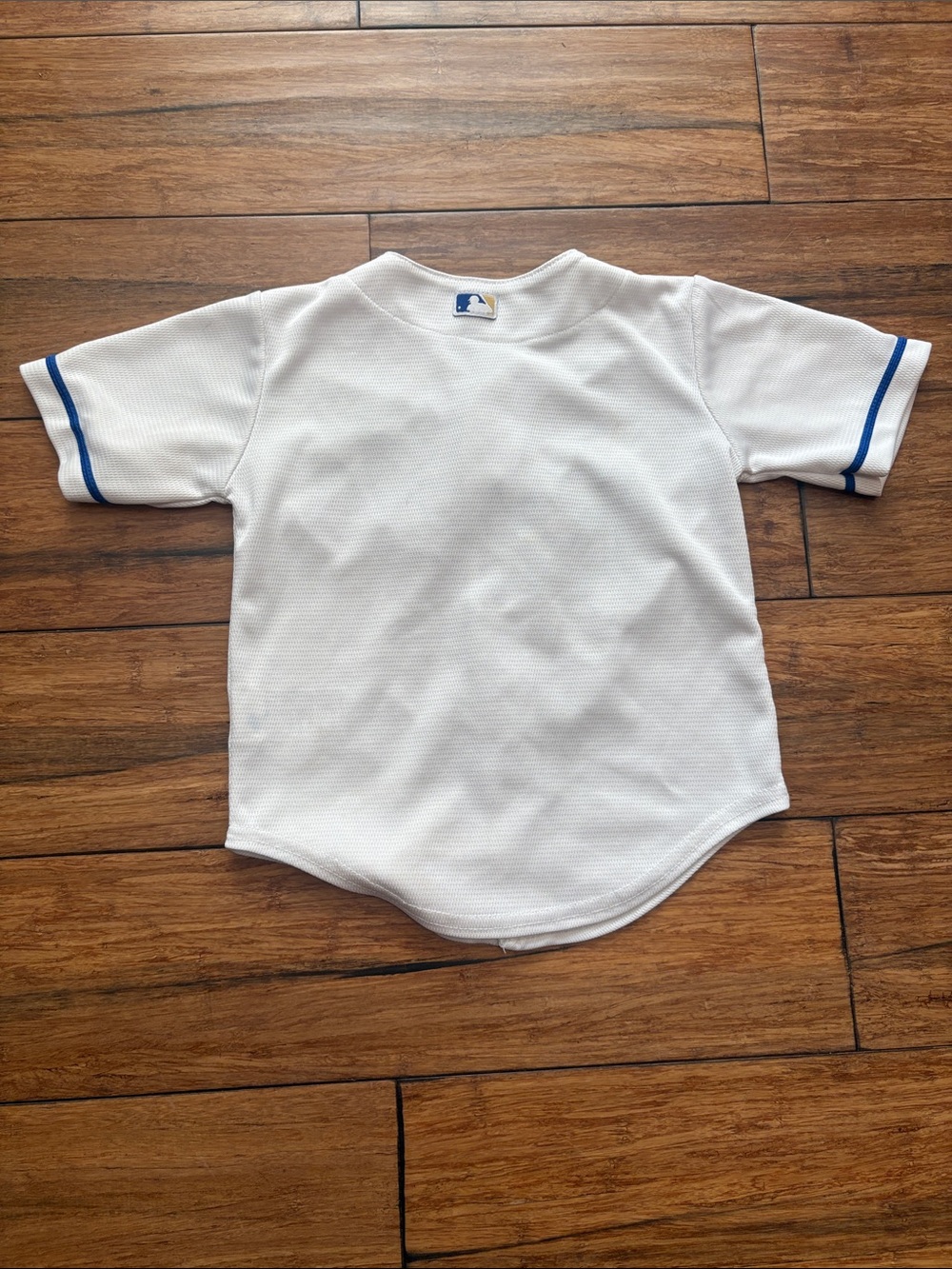 Toddler Majestic Kansas City Royals White Button Up Jersey 2T Spell out MLB - Picture 5 of 7